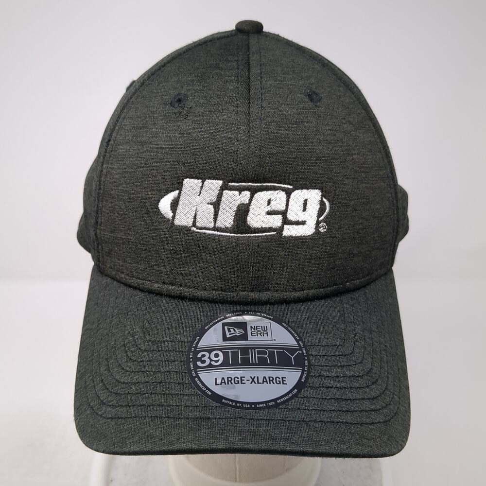 Kreg Fitted Baseball Cap Black Xl Embroidered Vented Holes 39thirty New Era View 2
